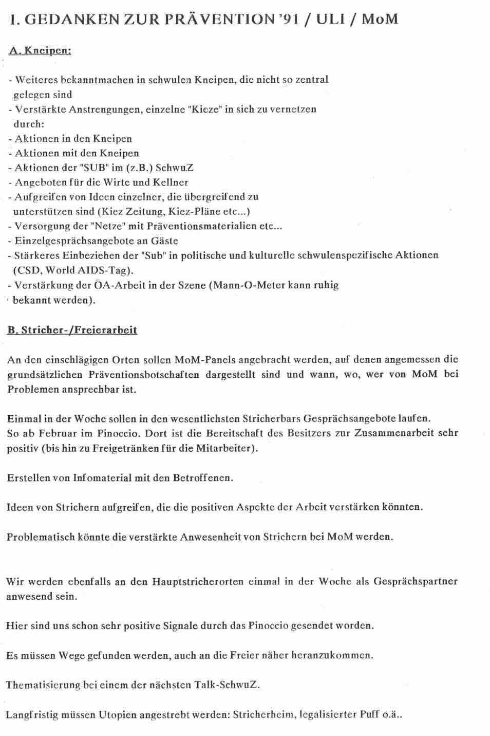 Vorschau Gedanken zur Prävention (1991)