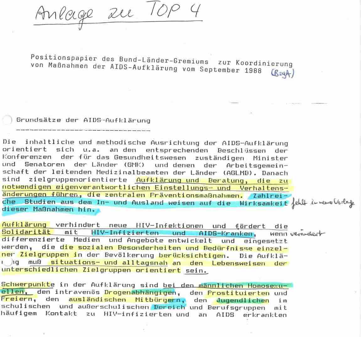 Vorschau Grundsätze der Aids-Aufklärung (1988)