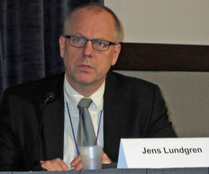 Jens Lundgren, Leiter der PARTNER-Studie, auf der CROI 2014 (Foto: Armin Schafberger)